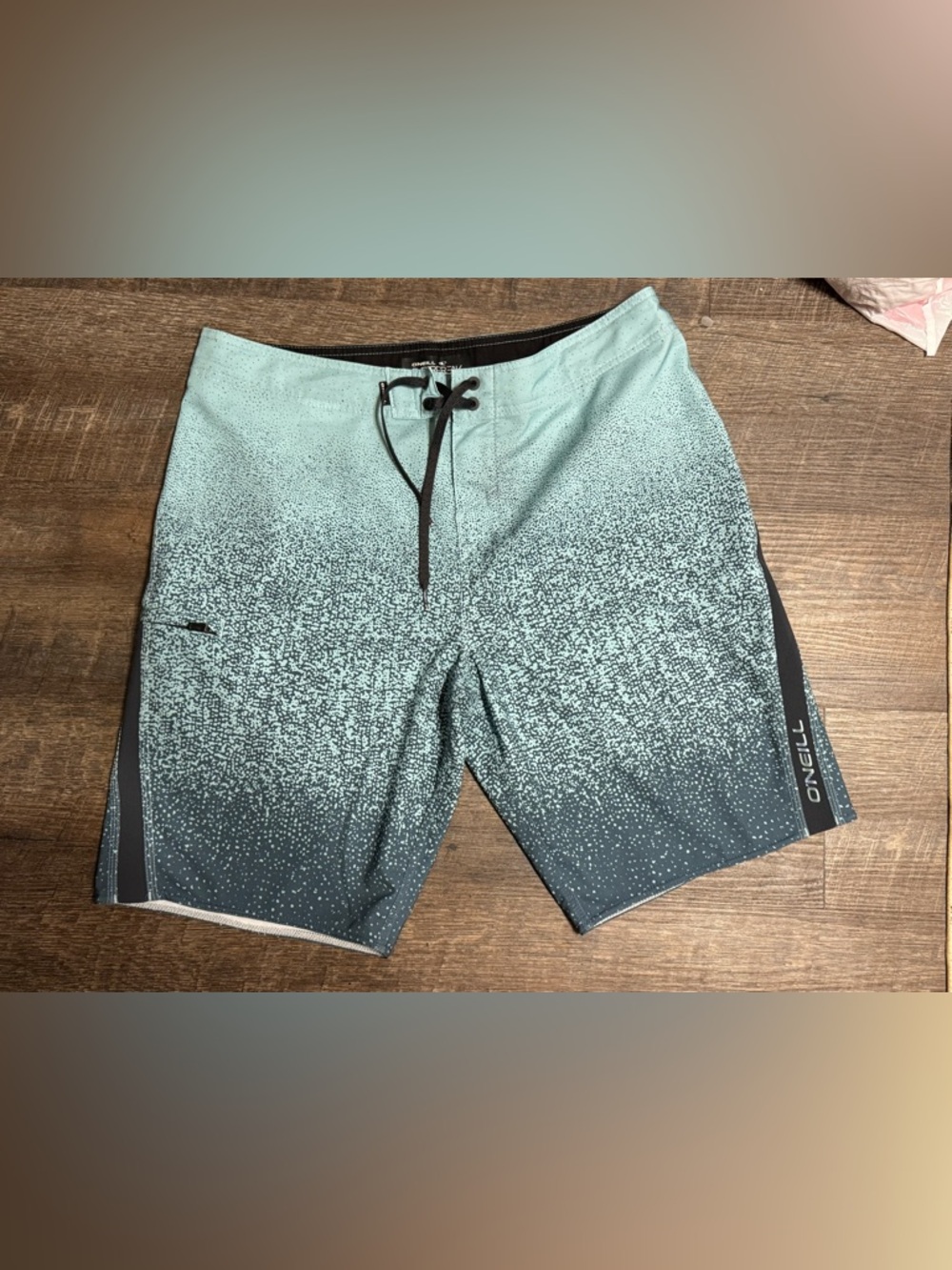 Men’s Dark/Light Blue O'Neill Superfreak Doppler 20" Board/Swim Shorts Sz 34